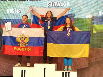 Majstrovstvá sveta - zlatá medaila so slovenskou vlajkou